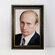 Портрет Путина В. В. в багетной тёмно-коричневой рамке / А-2 (40x60 см.)