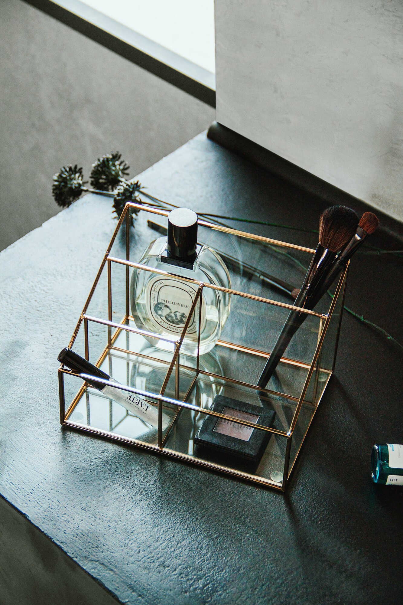 Органайзер IsmatDecor, 4 отделения, бесцветный, металл/пластик/стекло, 25х20х19 см — фото 1