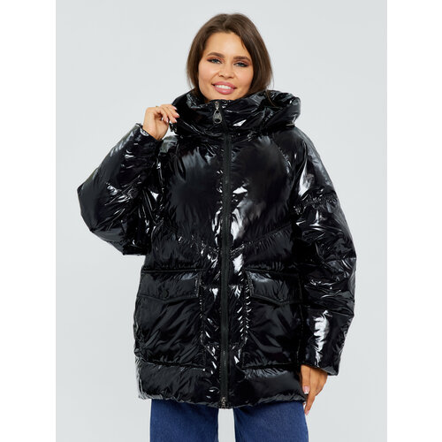 Куртка SVIA, размер 48/50, черный куртка svia размер 48 50 хаки