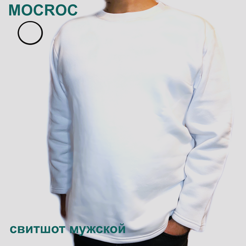 Пуловер Mocroc, размер 2XL/108, белый лонгслив mocroc размер 2xl 108 черный