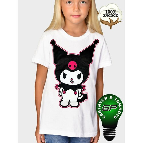 фото Футболка glow point футболка аниме куроми, размер 42, белый