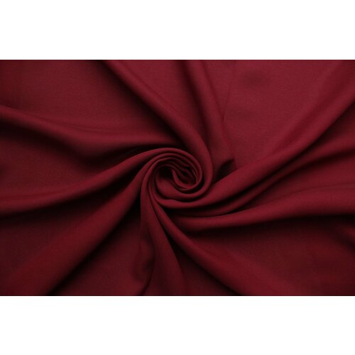 Ткань Шёлк-креп жоржет Gil Sanders цвета спелой вишни, ш134см, 0,5 м