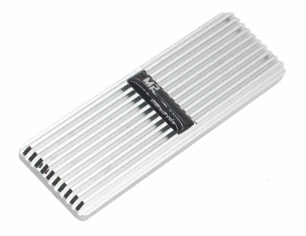 фото Радиатор SSD M2 двухсторонний, 2280 серо-синий.