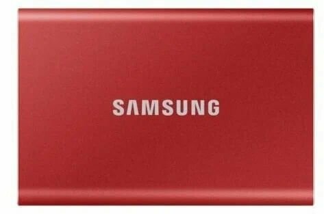 SSD жесткий диск Samsung T7 1 Тб MU-PC1T0R/WW, красный