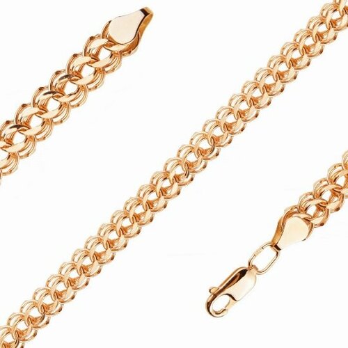 Цепь Citrine Цепь из золота ЦИ04565А диаметром проволоки 45, красное золото, 585 проба, длина 65 см, средний вес 16.18 г, золотой