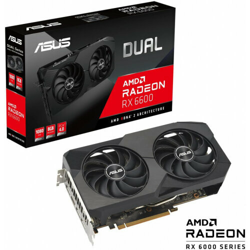 Видеокарта Asus Radeon RX 6600 DUAL 8G V2