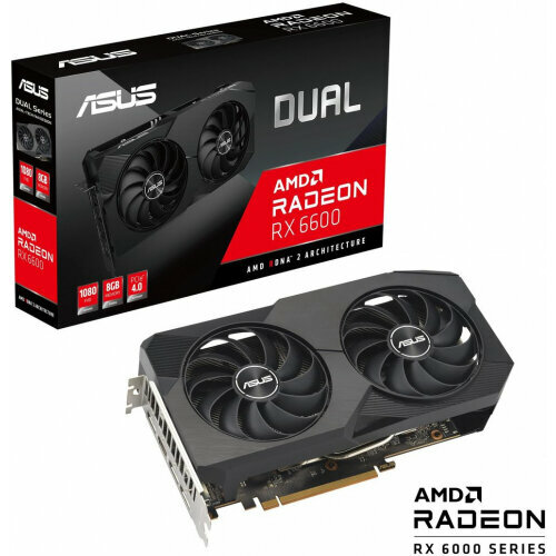 Видеокарта Asus Radeon RX 6600 DUAL 8G V2 3939500₽