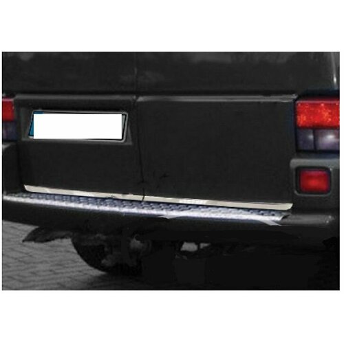 Накладка на нижнюю кромку двери багажника 2шт, нержавейка, для авто VW T4 двойная дверь 1990-2003