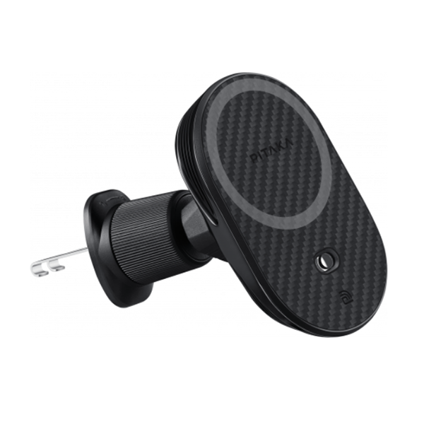 Автомобильный держатель с беспроводной зарядкой Pitaka MagEZ Car Mount Pro 2 (CM2402N) — фото 1