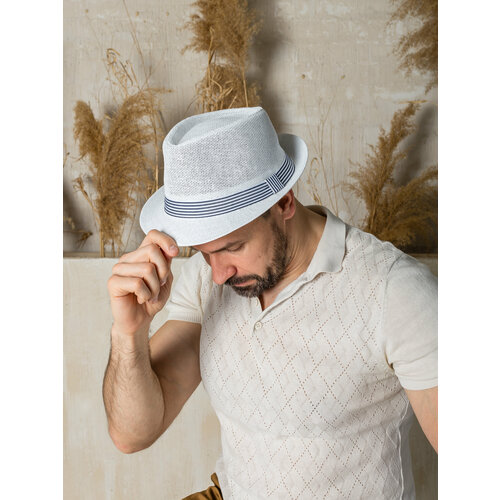 Шляпа , размер 60, белый мужская шляпа для рыбалки летняя шляпа для защиты от уф лучей дышащая шляпа от солнца