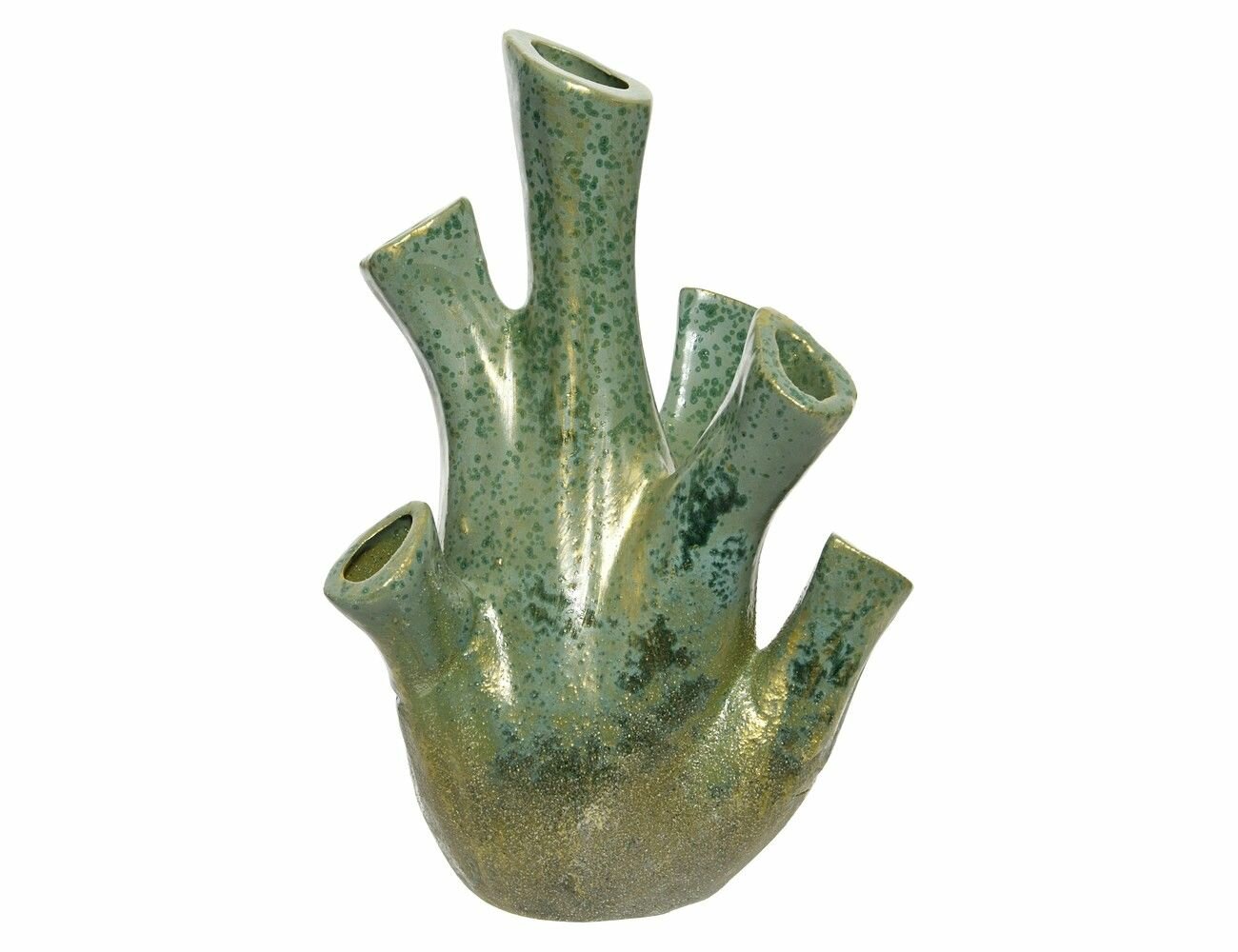 Декоративная ваза алкмена грин, керамика, 24 см, Kaemingk 644762