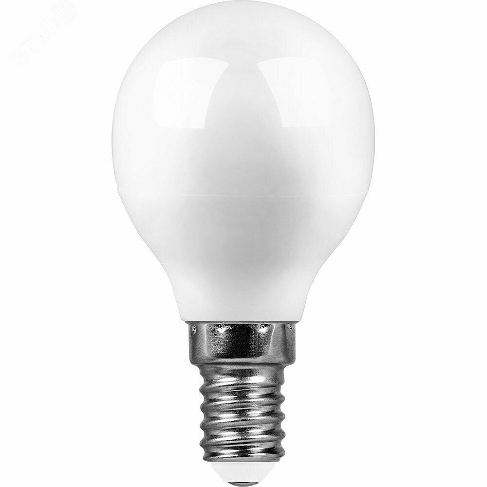 Лампа светодиодная, 13W 230V E14 6400K G45, SBG4513