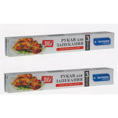 Рукав для запекания Kingfisher на шпулеклипсы 30 см х 3 м 2 уп 547₽