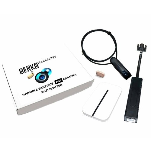 Микрокамера и Wi-Fi роутер с гарнитурой Bluetooth и микронаушником Gold 10 мм 2740000₽