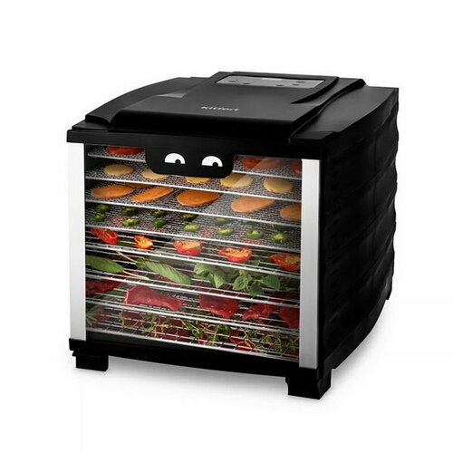 Сушилка для овощей и фруктов КТ-1921 800 Вт 8 сеток и 1 поддон чёрная 2285900₽