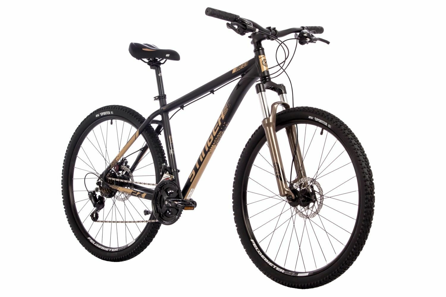 Велосипед STINGER 27.5" ELEMENT EVO золотистый, алюминий, размер 20"