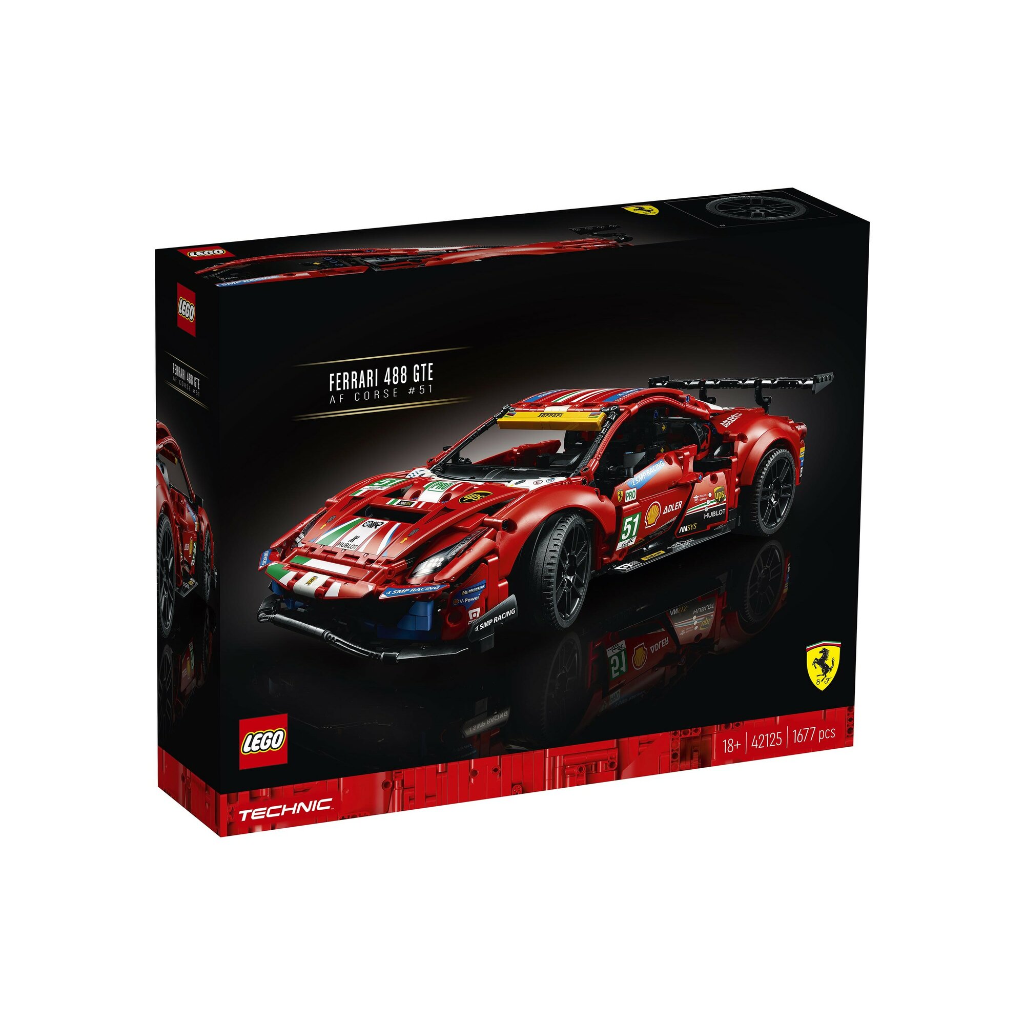 LEGO Technic 42125 Ferrari 488 GTE AF Corse 51 a