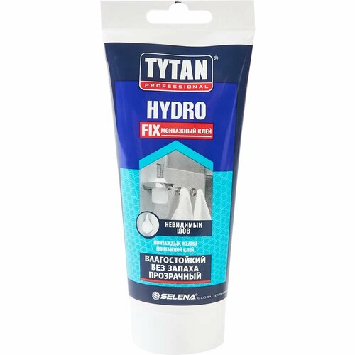 клей монтажный tytan hydro fix бесцветный 150 мл Клей монтажный Tytan Hydro Fix универсальный 150 мл
