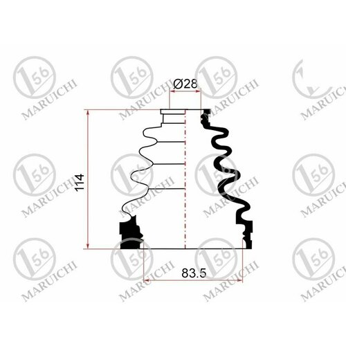 IPSASP_02-159 Пыльник шруса внутренний TOYOTA LAND CRUISER PRADO,4RUNNER 96- 1KDFTV,5VZFE,3RZFE