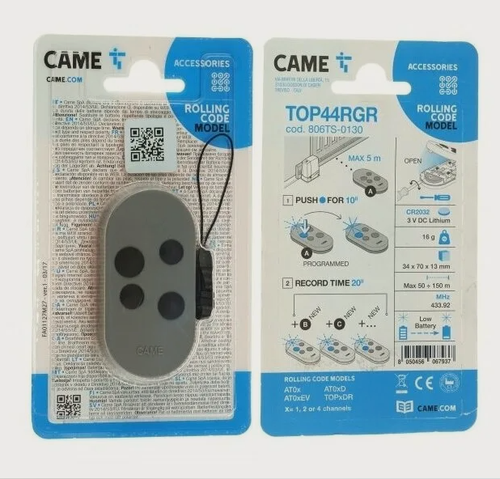 Изображение товара Пульт CAME TOP44RGR