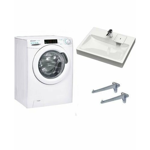 Candy smart pro CSO34 106T12-07 с паром и раковина над стиральной машиной Адель 55 3515000₽
