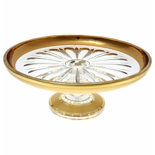 Тортница 32 см нн Max Crystal Хрусталь с золотом MC 139418 21816₽