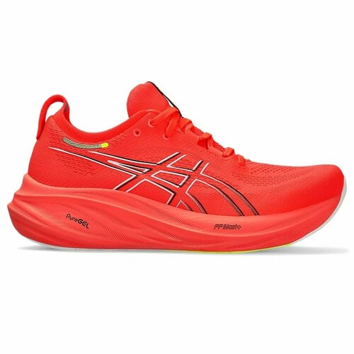 фото Кроссовки asics, размер us 9,5; 27,5 см; uk 8,5; eur 43,5, черный, оранжевый