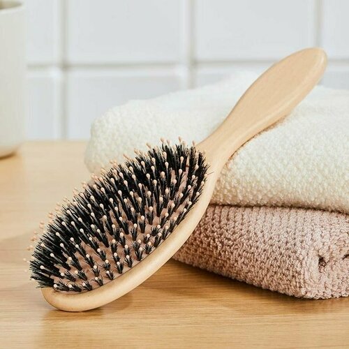 Расчестка XIN ZHI Bristle air cushion comb розовая