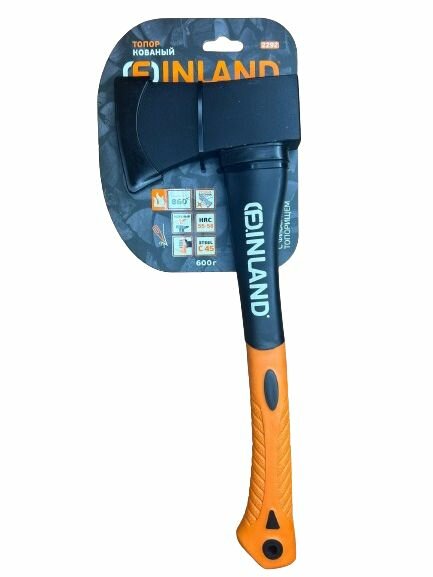 Топор кованый FINLAND 600 г фибергласовое топорище арт.2292