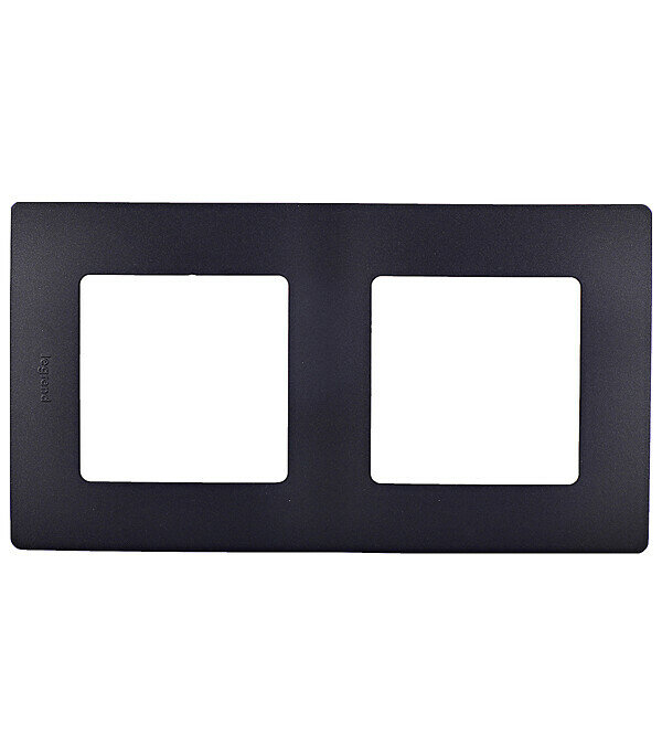 Рамка Legrand Etika двухместная антрацит (672582) Legrand 672582