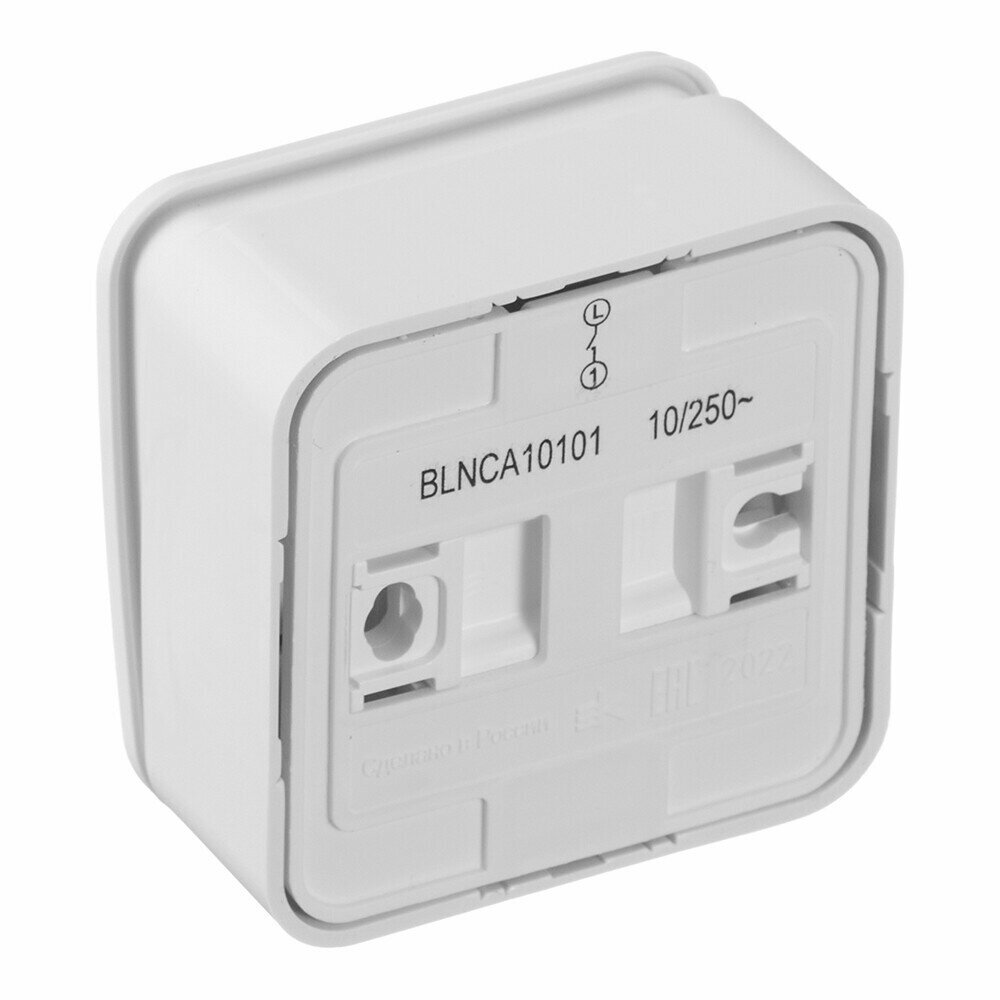 SE Blanca наруж Бел Выключатель 1-клавишный с самовозвратом, 10А, 250В, изолир. пластина Шнайдер - фото №8