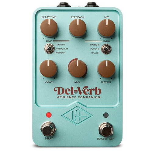 the reverberator Педаль эффектов для электрогитары Universal Audio Del-Verb Ambience Companion Pedal with Bluetooth