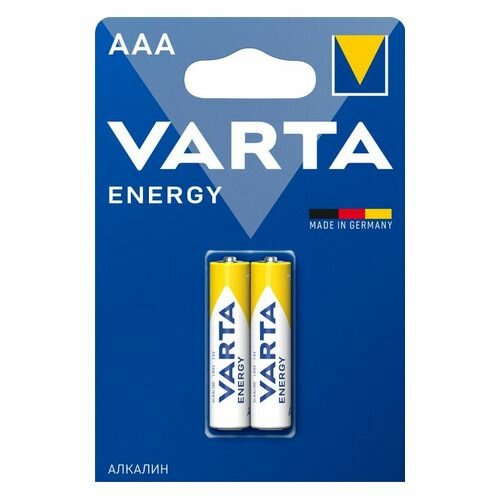 Батарейка Varta ENERGY LR03 AAA BL2 Alkaline 1.5V (4103) (2/20/100) (2 шт.) Varta ENERGY LR03 AAA (04103229412) - фото №8