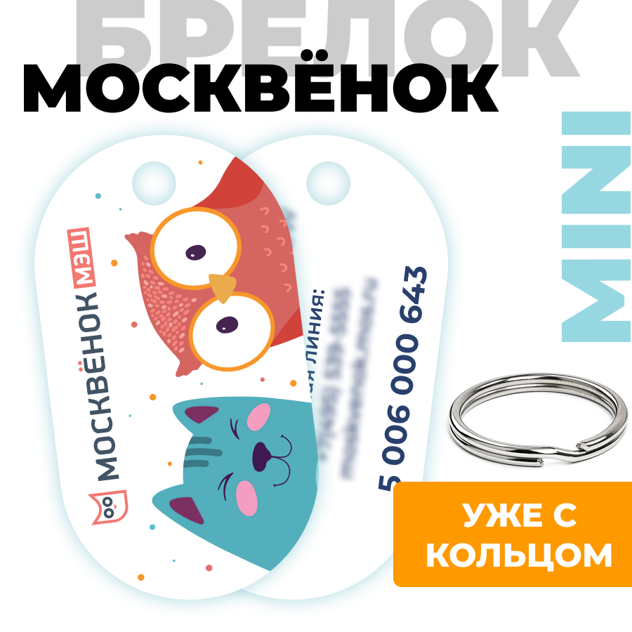 Электронный брелок школьника Москвёнок MINI