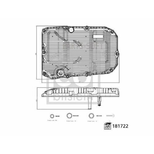 FEBI 181722 Фильтр АКПП 21440₽