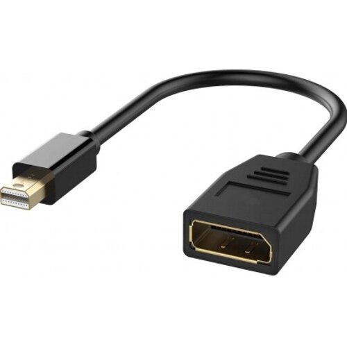 Видео адаптер KS-588 DisplayPort на mini DisplayPort 20F/20M, 1.8 метра, чёрный