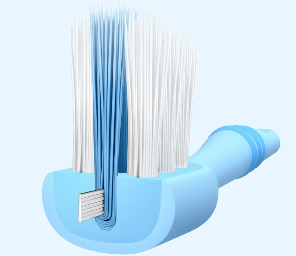 Комплект детских зубных щеток Xiaomi Dr. Bei Toothbrush (2 шт) - Blue - фото №9