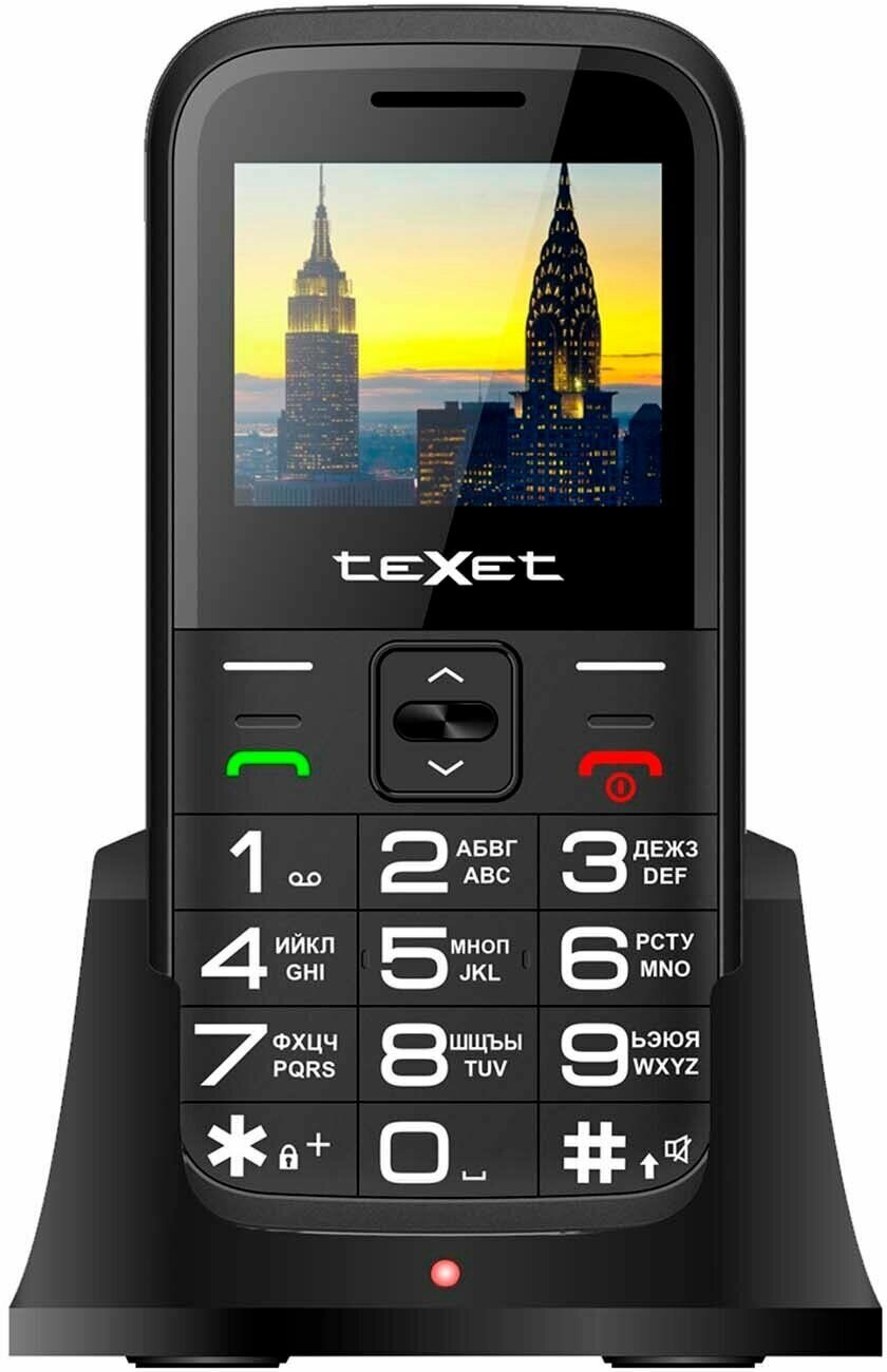 Сотовый телефон Texet TM-B418 черный