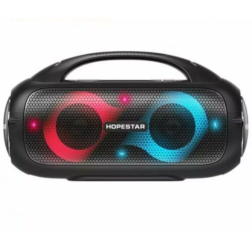 Беспроводная колонка Hopestar A50 Party, портативная колонка Bluetooth, портативная акустика, AUX, черный портативная колонка hopestar party 130 с двумя беспроводными микрофонами белая