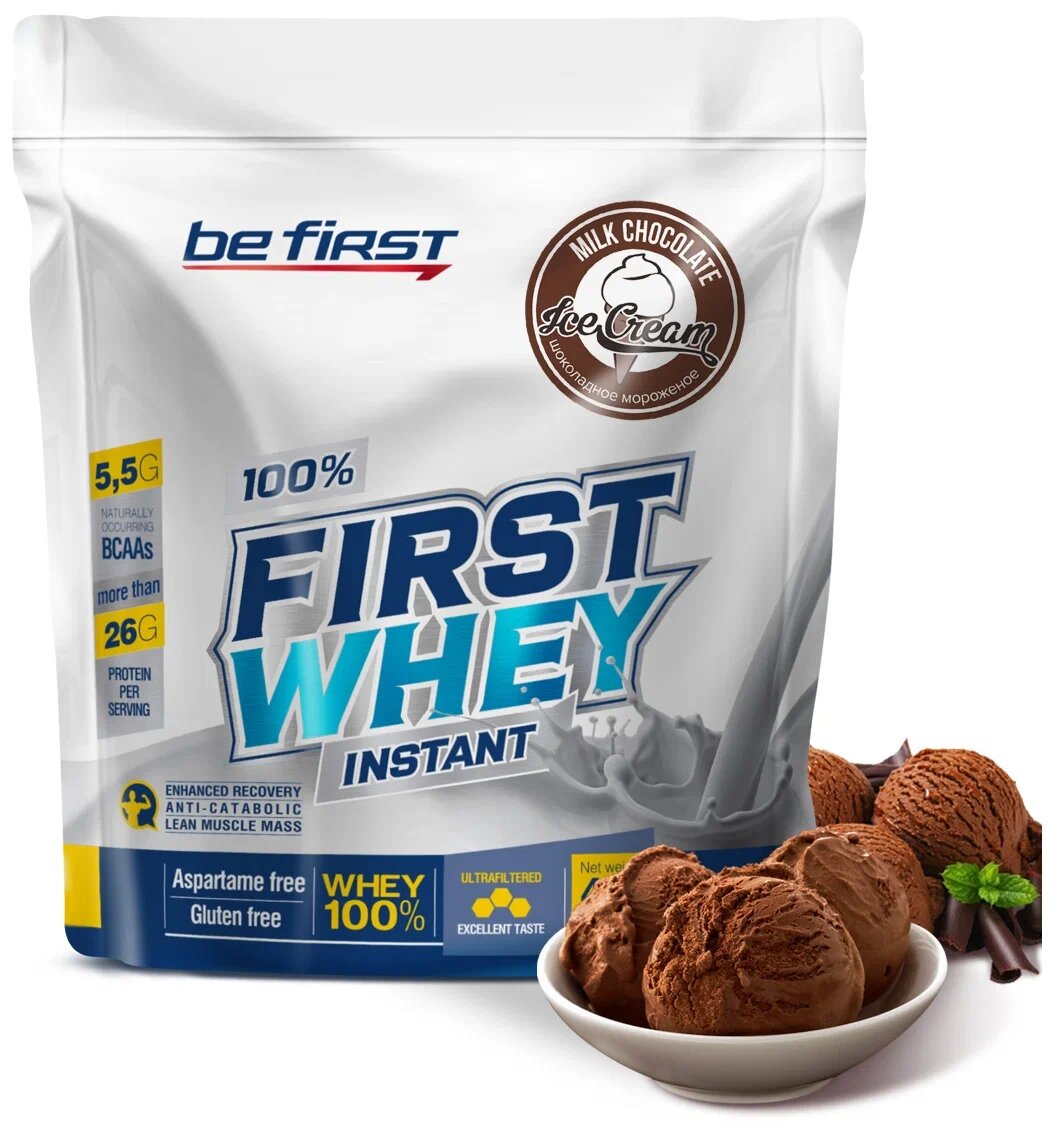 Be First Whey Instant 420 г Шоколадное мороженое