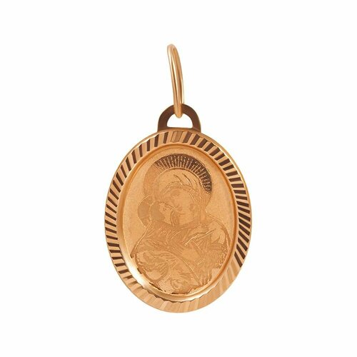 Иконка Tosya, красное золото, 585 проба, фианит