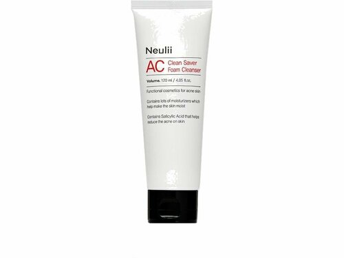 Очищающая пенка для проблемной и чувствительной кожи Neulii AC Clean Saver Foam Cleanser