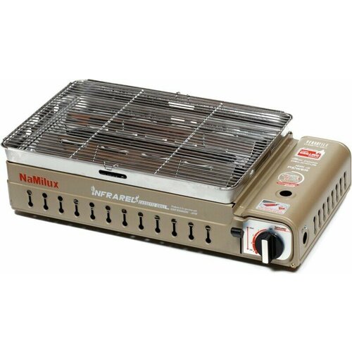 Инфракрасный газовый гриль с тефлоновым противнем NaMilux GM2350PS 16640₽