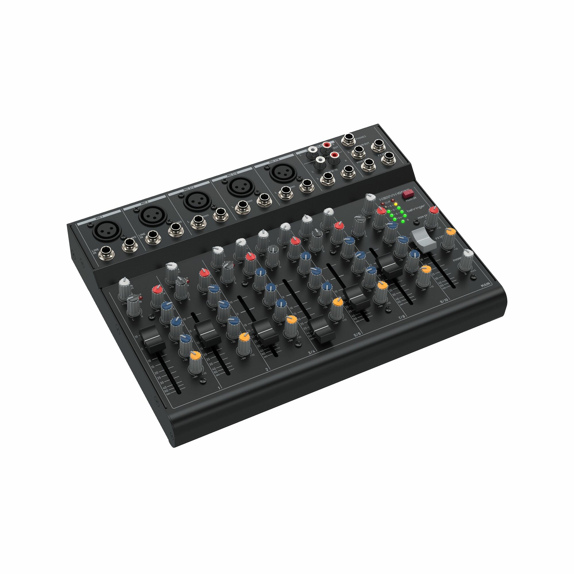 BEHRINGER XENYX 1003B - микшер, 10 каналов, 5 микрофонных предусилителей, трехполосный эквалайзер