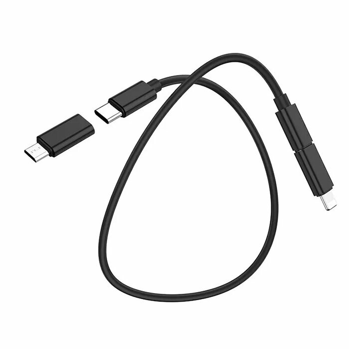 USB Type-C кабель Hoco U86 с комплектом переходников (Lightning/USB/MicroUSB) в кейсе-подставке