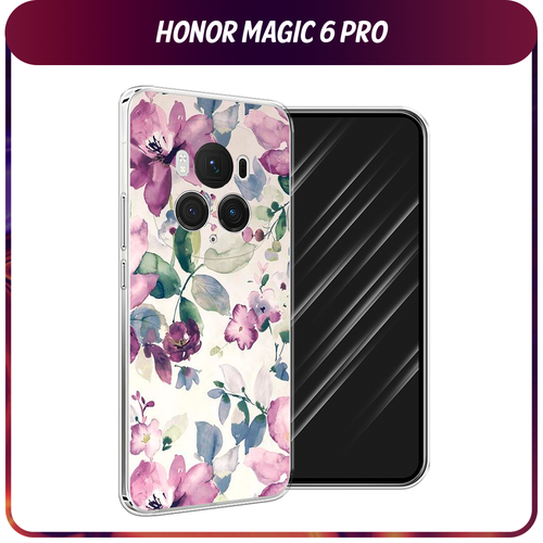 Силиконовый чехол на Honor Magic 6 Pro / Хонор Меджик 6 Про Акварельная нежность силиконовый чехол на honor magic 6 pro хонор меджик 6 про прозрачный