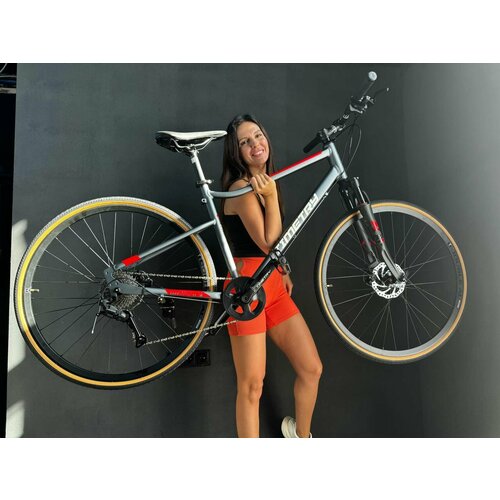 Велосипед горный Time Try ТT1239s 28 Алюминиевая рама Спортивный Взрослый Подростковый Унисекс серый модель 2024 29900₽