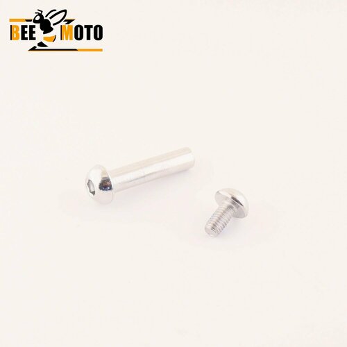 Ось для самоката 8 мм, с болтом, длинна без шляпки 34 мм 