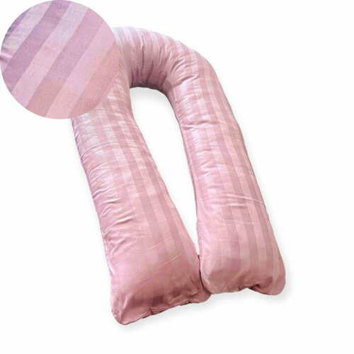 Подушка для беременных U 340х35 лебяжий пух Пудровый