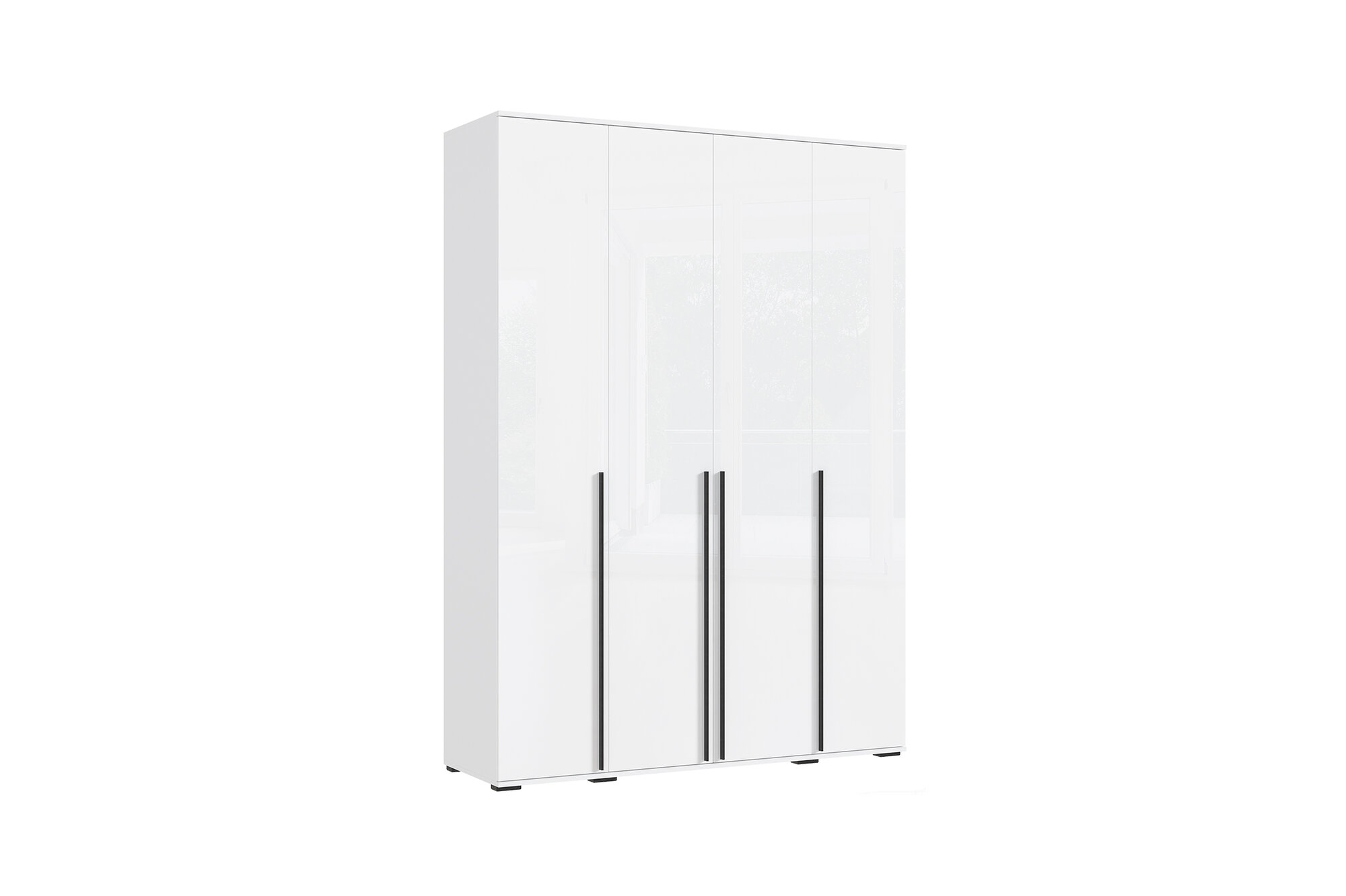 Шкаф Миф Норд 4-х створчатый белый 160x51x223.6 см